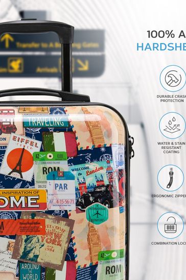Flight Knight 45x36x20cm EasyJet Underseat Anti Crack Cabin Carry On Hand Luggage Black Suitcase