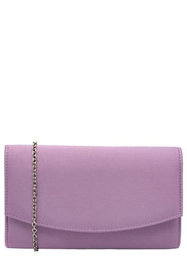 Ravel Purple Clutch Bag with Chain