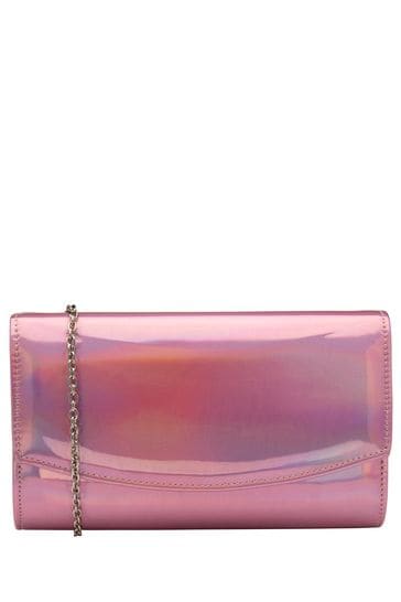 Ravel Pink Clutch Bag with Chain