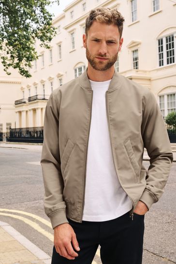 Buy Neutral Bomber Jacket from Next Netherlands