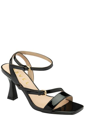 Ravel Black Open Toe Strappy Sandals