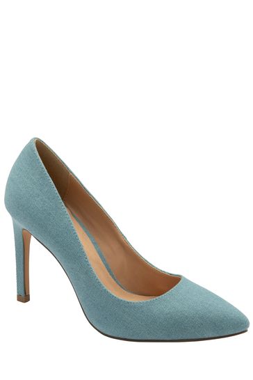 Ravel Blue Stiletto Heel Court Shoes