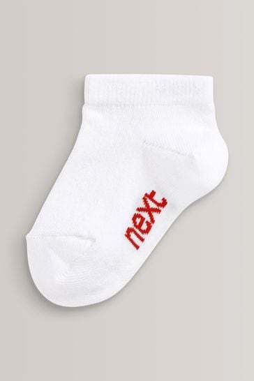 Buy White 7 Pack Cotton Rich Trainer Socks from Next USA