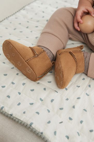 Buy Tan Brown Warm Lined Baby Boots 0 2mths from Next Bahrain