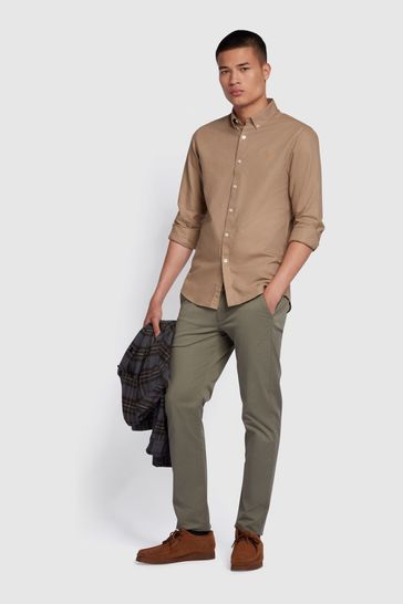 Farah brewer discount long sleeve shirt