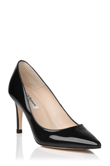 Lk bennett discount floret black patent