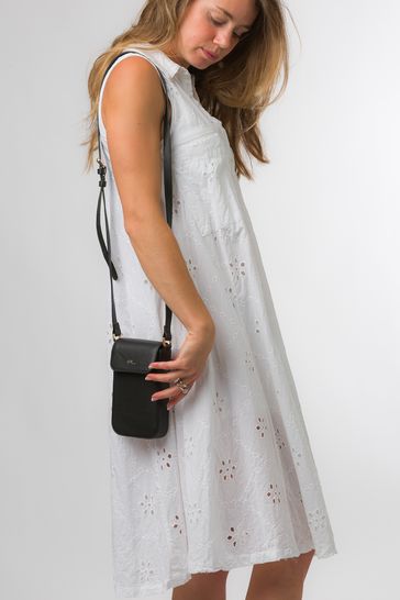 Buy Pure Luxuries London Selena Nappa Leather Cross Body Phone Bag