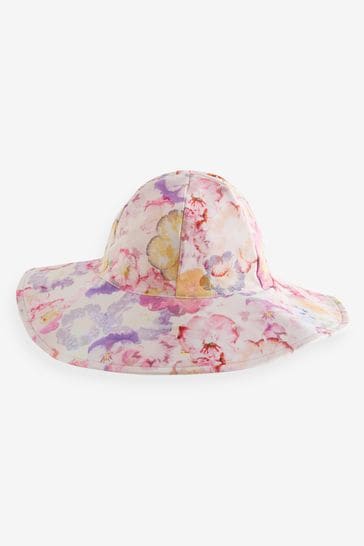 Pink Floral Swim Hat (3mths-10yrs)