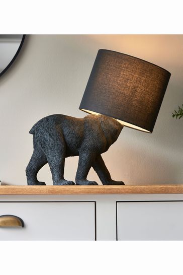 Gallery Home Boris Bear Black Table Lamp