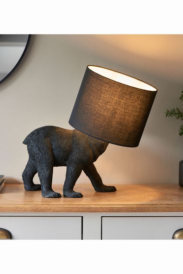 Gallery Home Boris Bear Black Table Lamp