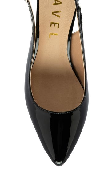 Black patent 2025 slingback heels