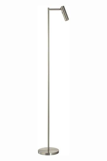 Gallery Home Silver Reader Satin Nickel Floor Lamp