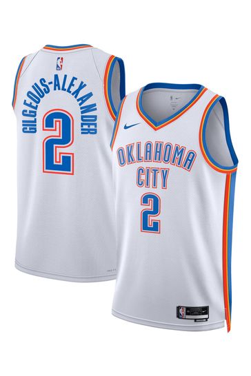 Oklahoma city thunder white jersey best sale
