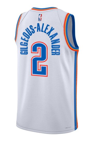 Okc thunder shop white jersey