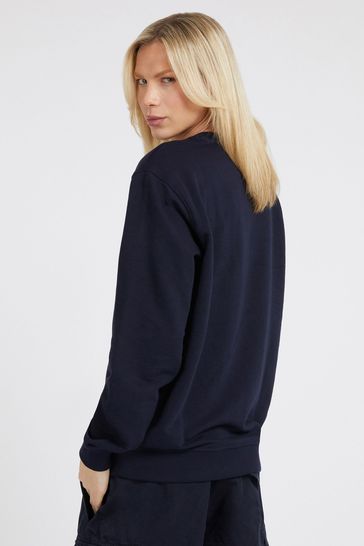 Navy guess sweatshirt sales