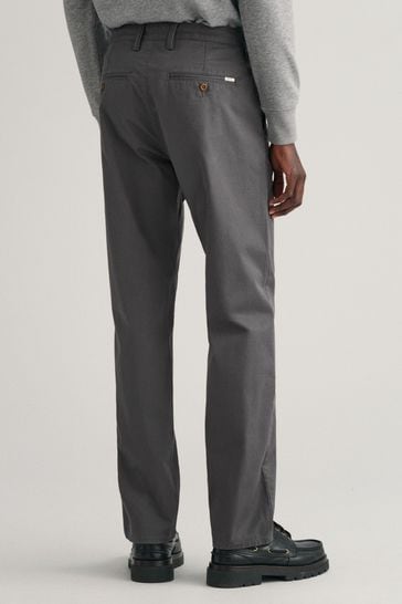 Buy GANT Regular Fit Cotton Twill Chino Trousers from Next Spain