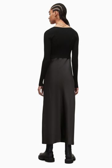 All saints kowlo outlet roll neck dress
