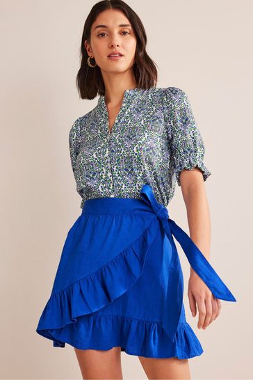 Blue skirt boden hotsell
