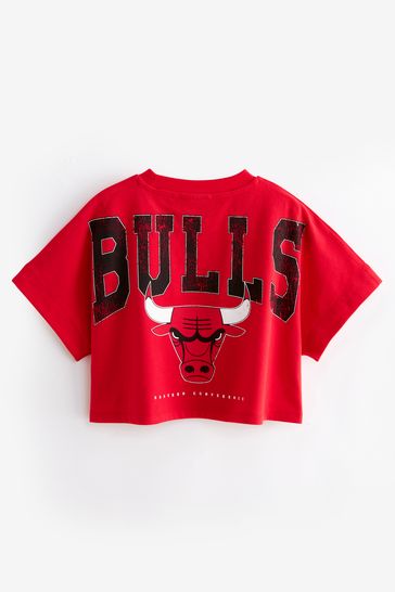 Buy Red Chicago Bulls NBA Boxy Graphic T Shirt 3 16yrs from Next Denmark