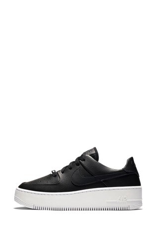black & white air force 1 sage low trainers