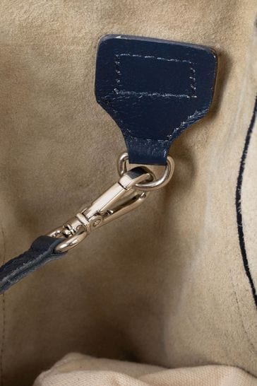 Buy Lakeland Leather Blue Tarn Leather Bucket Bag from Next Luxembourg