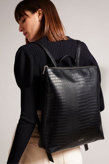 Mock croc backpack clearance