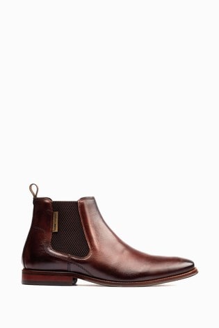 Base London Brown Sikes Chelsea Boots