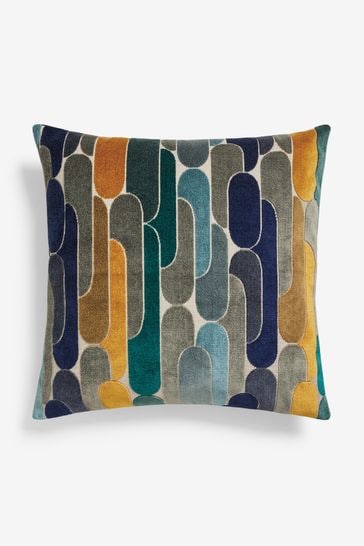 Navy velvet pillow online