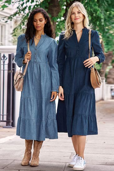 Blue store cord dress