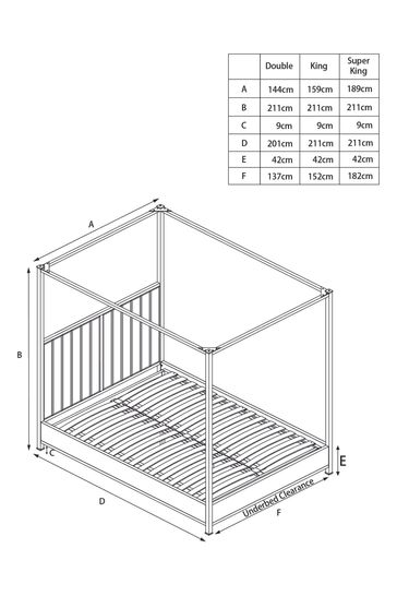 Langdon four cheap poster bed