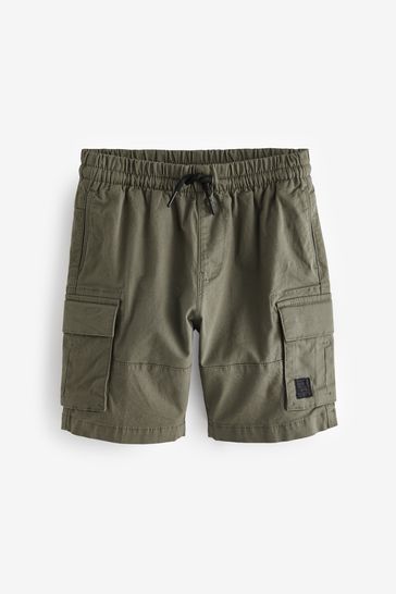 Boys green cargo shorts shop