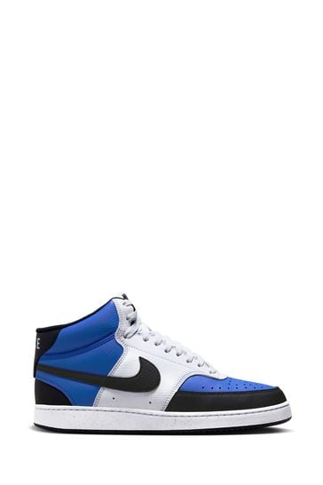 Nike Blue Court Vision Mid Trainers