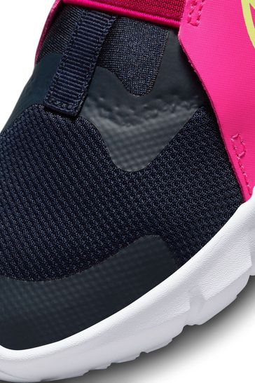 Buy Nike Pink Navy Flex Runner 2 Junior Trainers from Next Luxembourg