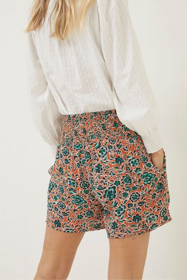 Buy FatFace Shirred Sketched Floral Flippy Shorts from Next Singapore