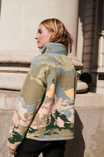 High neck discount fleece