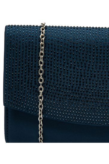 Navy blue 2025 box clutch bag