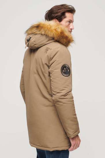 Superdry sale khaki parka