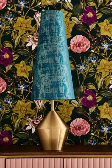 Clarke and Clarke Blue/Gold Lenora Table Lamp