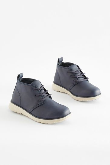 Navy desert boots outlet