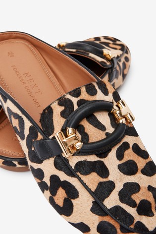 Buy Leopard Forever Comfort Driver Mule Shoes from Next Luxembourg