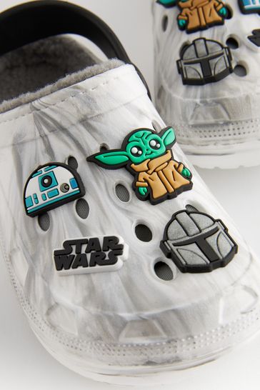 Buy White Grey Star Wars Marble Slipper Clogs from Next Bahrain