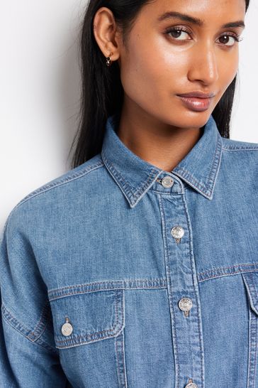 Buy Mid Blue Shirt from Next Luxembourg