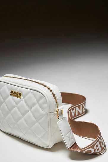 Barbour bag white deals