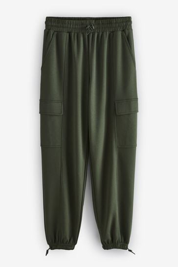 Cathery Women's Parachute Pants Cargo Trousers Elastic Waist Wide