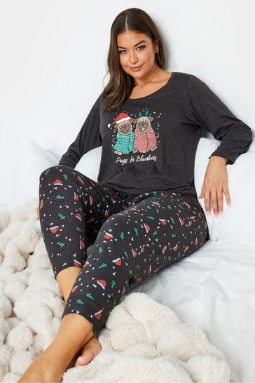 Plus size cuffed pyjamas sales