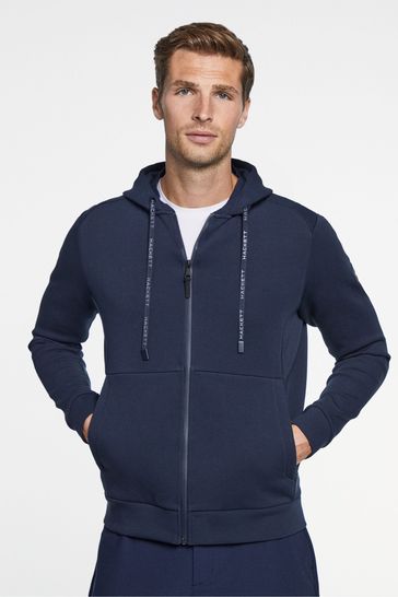 Navy blue sweat jacket discount