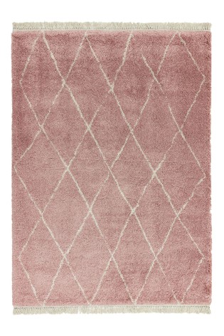 Asiatic Rugs Pink Rocco Diamond Rug