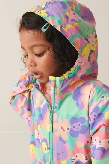 Buy Multi Lightweight Waterproof Fleece Lined Printed Puddlesuit