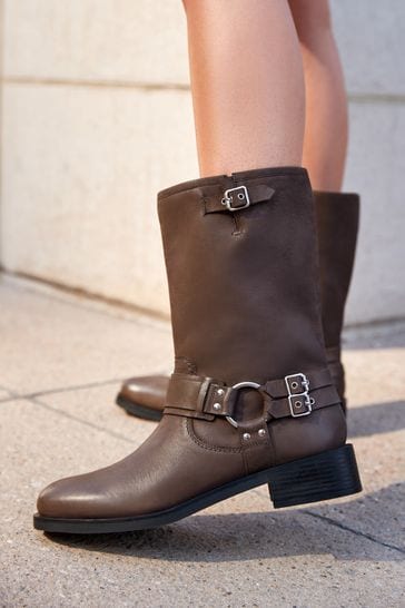 Womens leather moto boots outlet