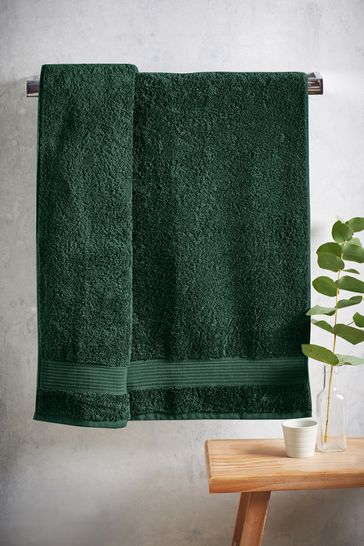 Buonaparte Egyptian Cotton Waffle Luxury Spa Towel Collection, Size: Wash Cloth, Green